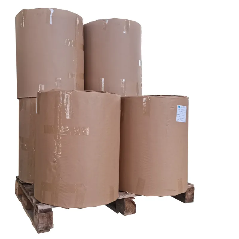 Commercio all'ingrosso della fabbrica di cartone Kraft marrone biodegradabile rotolo di carta di grado alimentare per il contenitore di imballaggio alimentare rivestito con materiale PE