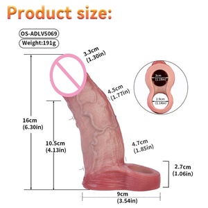 Juguetes Sexuales OS-ADLV5069, Vibrador, Funda para Pene, Juguetes Sexuales Masculinos, Extensor de Pene, Dildo, Anillo Vibrador para Pene - Product Image 5