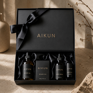 ชุดของขวัญกล่องหรูหราสไตล์นอร์ดิกสำหรับวันวาเลนไทน์ AIKUN น้ำหอมปรับอากาศแบบก้านไม้หอม ขวดทรงกลม 150 กรัม พร้อมเทียนหอมจากขี้ผึ้งถั่วเหลือง - Product Image 2