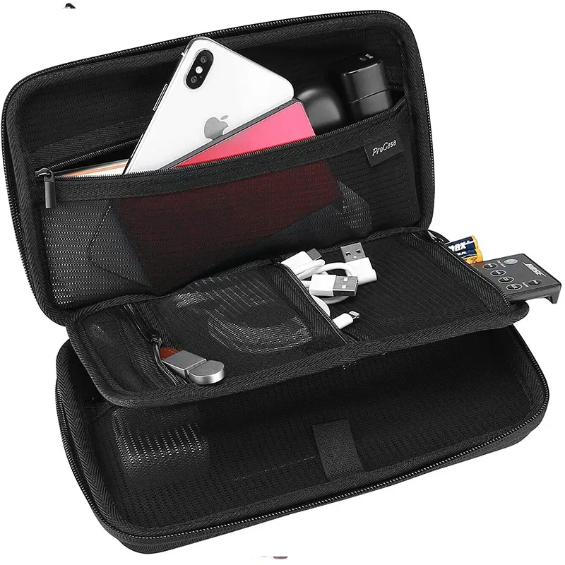 Electronics Accessories Charger Hard Travel Tech Organizer Case Bag for Hard Drive USB Cables Power Bank SD Memory Cards Earph