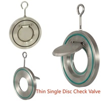 Vanne anti-retour à disque unique, vente directe usine Chine, corps CF8/CF8M, joint d'étanchéité PTFE/FKM/EPDM, 2 pouces, pour milieux abrasifs et boues