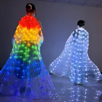 Magnifiques ailes de papillon LED lumineuses, costumes de fée pour adultes et enfants, accessoires de danse pour fêtes