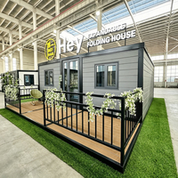 Maison préfabriquée isolée, pliable, extensible, détachable, prête à être expédiée, facile à assembler, pour villa