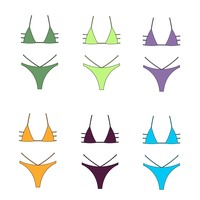 OEM ODM Custom Dames Triangel Bikini Set Hoge Snit Chloorbestendig Snel Droogende Zwemkleding Privé Label Groothandel