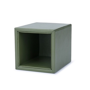 Organizzatore da Scrivania di Alta Qualità, Portapenne in Pelle PU <span class=keywords><strong>Verde</strong></span>, Porta Matite Quadrato per Ufficio e Scuola - Product Image 3