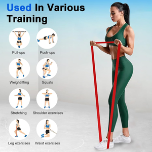 Set di Fasce di Resistenza in Latex, Assistente per Trazioni, Bande Fitness per Allenamento di Forza, Yoga ed Esercizi in Palestra o a Casa - Product Image 6