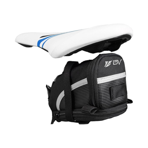 Sac de vélo à sangle spacieux avec matériau réfléchissant Séparateur de selle séparé <span class=keywords><strong>Cintre</strong></span> de lumière Salle de sécurité maximale pour les petits objets - Product Image 1