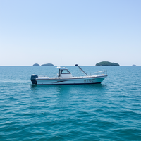 Grandsea nouveau bateau à console centrale en fibre de verre pour les loisirs et le divertissement avec moteur hors-bord