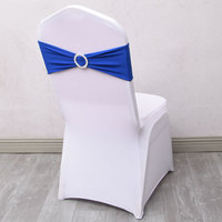 Ceinturage bandeau en spandex pour housse de chaise, décoration de mariage, pour la maison