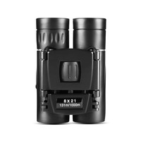Binoculares con Zoom compacto 8x21 de largo alcance plegables HD potente Mini telescopio BAK4 FMC óptica caza deportes niños telescopio