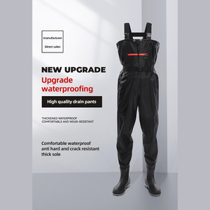 TOPIND Pantalon de pêche à la mouche en nylon imperméable personnalisé pour hommes avec bottes pour la pêche - Product Image 2