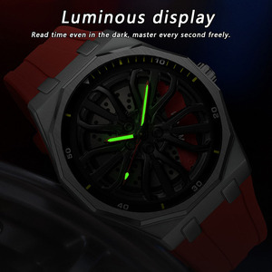 Reloj de Pulsera Sanda 1160 para Hombre, Diseño Minimalista de Aleación con Rueda Giratoria Poligonal, Cuarzo, Luminoso e Impermeable - Product Image 6