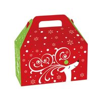 Boîte à cadeau en papier vide avec couvercle, Logo personnalisé, coffret d'emballage de cadeaux de noël, 100 pièces