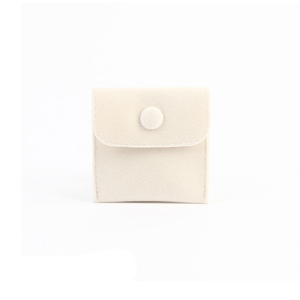 Petit coffret à bijoux en velours de luxe, pochettes personnalisées avec logo pour ranger et transporter des bijoux de luxe - Product Image 4