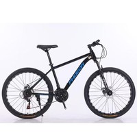 Vélo de montagne tout-terrain 26 pouces pour jeunes, avec amortisseur, vitesses variables, double frein à disque et fourche à suspension à ressort – Vente en gros