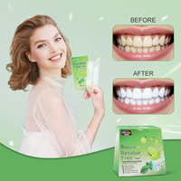Tiras de Higiene Bucal y Dental Onugesmile, Antideslizantes, Eliminan Manchas de Forma Avanzada, Sabor a Menta y Lima, Banda Blanqueadora Dental Desechable