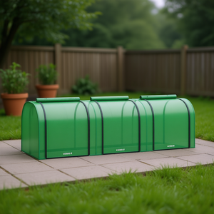 Mini serre pour jardin, petits espaces, structure en polycarbonate et aluminium, montage facile, style moderne - Product Image 2