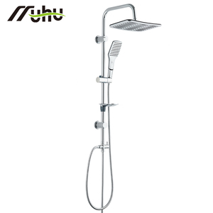 Set Doccia a Colonna con 4 Funzioni ABS, Kit Doccia Regolabile a Risparmio Idrico in Acciaio Inox 304 per Appartamenti - Product Image 3