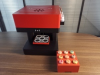 Système d'alimentation en encre continue CISS 4 tasses Imprimante à café pour la fabrication de biscuits au café DIY Encre comestible Machine d'impression de gâteaux Macaron