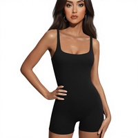 AUTOMET Combinaison Femme Unie Amincissante et Gainante Effet Ventre Plat Extensible Douce pour Entraînement Vacances Été Nylon