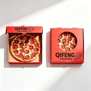 Boîte d'emballage rigide pour pizza et pain plat <span class=keywords><strong>à</strong></span> <span class=keywords><strong>emporter</strong></span>, personnalisée, imprimée, écologique, biodégradable, recyclable, de 6 <span class=keywords><strong>à</strong></span> 18 pouces, noire - Product Image 1