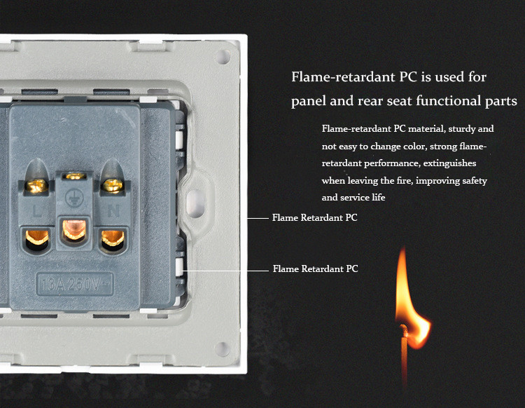 86British standard with USB mobile phone charging wall socket British switch panel power strip switch socket wall electric