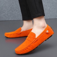 Mocassins en daim pour hommes, nouvelle mode, chaussures de marche confortables, chaussures plates pour homme, style classique original, chaussures décontractées pour hommes