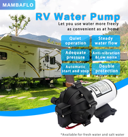 Pompe à eau submersible portable MAMBAFLO 12V/24V DC, mini pompe à diaphragme haute pression, moteur OEM, pressostat, marine, camping-car