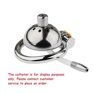 Cage de chasteté pour hommes, cadeau de saint valentin, dispositif de chasteté en acier inoxydable avec serrures invisibles - Product Image 5