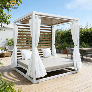 All Weather Day Bed Luxury Resort Garden Muebles de patio al aire libre Resort Style Day Bed Sun Lounge con cojín - Product Image 6