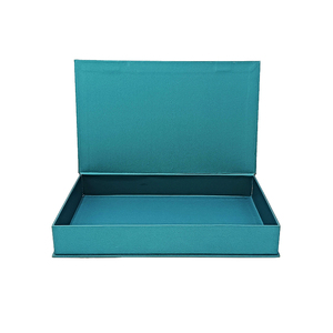 Recyclable Custom Matt Black Rigid <b>Magnetic</b> Gift <b>Boxes</b> with Embossing and Sponge Lining Book Shape Paperboard Packaging - Product Image 3