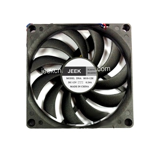 <span class=keywords><strong>Ventilateur</strong></span> <span class=keywords><strong>de</strong></span> <span class=keywords><strong>refroidissement</strong></span> électrique JEEK 80x10mm 12V 3500RPM, <span class=keywords><strong>ventilateur</strong></span> axial à roulement à billes pour boîtier <span class=keywords><strong>PC</strong></span>, OEM/ODM, 4 broches - Product Image 2