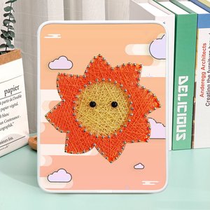 Kits de Arte y manualidades DIY para niños, juguetes educativos, arte de madera y manualidades, cadena de arte - Product Image 5