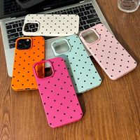 Casing HP INS Simple Wave Point untuk iPhone 14 18 16 17 Pro Max, Pelindung Kulit Anti Benturan, Coque, Penutup Belakang Lembut