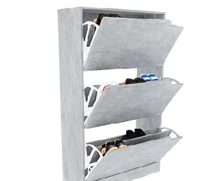 モダンな折りたたみ式木製靴箱、耐久性のある玄関コーナー収納オーガナイザー、リビングルーム、学校、ホテルの家具に - Product Image 6