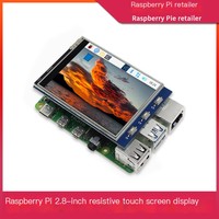 Schermo SPI di 4a Generazione per Raspberry Pi Tipo B, Display Touch Resistivo da 2,8 Pollici per Raspberry Pi 4B/3B+