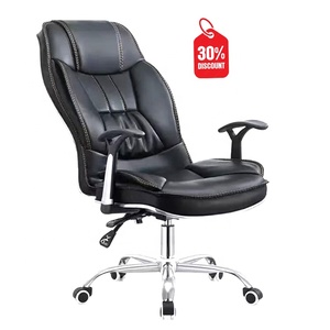 Nueva silla ejecutiva de oficina de lujo moderna y elegante, silla ejecutiva de cuero suave para invitados, <span class=keywords><strong>escritorio</strong></span> ergonómico, silla giratoria para ordenador para adultos - Product Image 1