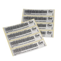Étiquette code-barres personnalisée Silver Dragon PET, étanche, haute température, un code par objet avec QR variable et numéro de série