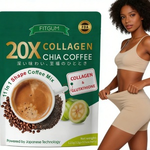 Café de Colágeno Original con Sabor a Chocolate Dulce y Semillas de Chía, Café Instantáneo Popular para Comercio Exterior Transfronterizo en Bolsa - Product Image 1
