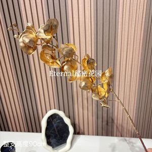 ดอกไม้ประดิษฐ์สีทองสำหรับตกแต่งงานแต่งงาน ผลิตตามสั่ง ขายส่ง - Product Image 2