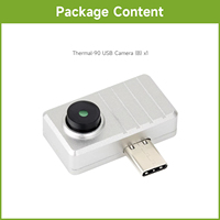 Caméra USB Thermique-90 (B) Module Waveshare Smartphone Port IR Type-C Options Plug and Play pour boîtier en alliage d'aluminium 45 90 FOV