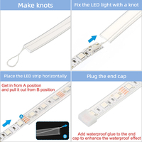 Ruban LED en silicone IP67 de 200 mètres par rouleau, AC 110V 220V, pour intérieur/extérieur, jardin, paysage, décoration ambiante, néon flexible