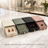 Boîte cadeau rigide personnalisée pour bijoux, cosmétiques, bougies, style tiroir, revêtement UV, texture lin, luxe, vente en gros, logo personnalisé