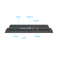 Layar LCD Industri 1000 Nits 15.6 17 19 21.5 Inci, Panel Tahan Air IP65, Layar Sentuh Resistif PCAP, Monitor Industri