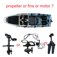 Kayak modulaire à pédales Vicking pour 1 personne, en HDPE, sit-on-top, écologique, durable, canoë de mer, bateau de pêche, propulsion par hélice