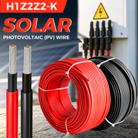 H1Z2Z2-K 4mm² 6mm² Verzinntes Kupfer XLPE Solarkabel für Dach-PV-Panel und Wechselrichter DC-Verbindung