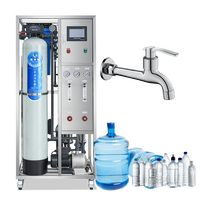 Nouveau système hydroponique à osmose inverse 500L/H 3200gpd pour usine d'eau pure en bouteille avec machine de traitement de contrôle pour les entreprises