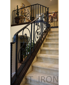 Antique metal spindles and wrought iron stair railings