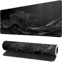 Tapis de souris rectangulaire personnalisé, antidérapant, résistant aux taches, lisse, imperméable, design abstrait, pour bureau et jeux