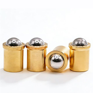 Fornitura di Fabbrica di Perni a Sfera in Ottone M3 M4 M5 M6 M8 - M12 con Collare Piatto a Pressione, Caricati a Molla, <span class=keywords><strong>per</strong></span> Attrezzature di Automazione CNC - Product Image 1